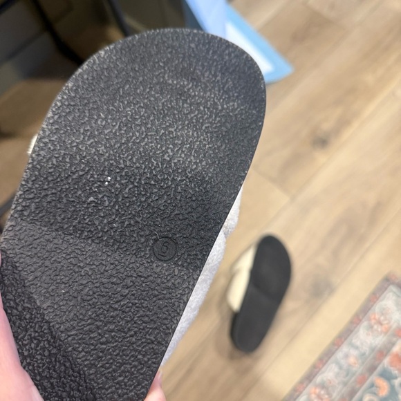 Cream Women's Slide Sandals - Picture 4 of 4